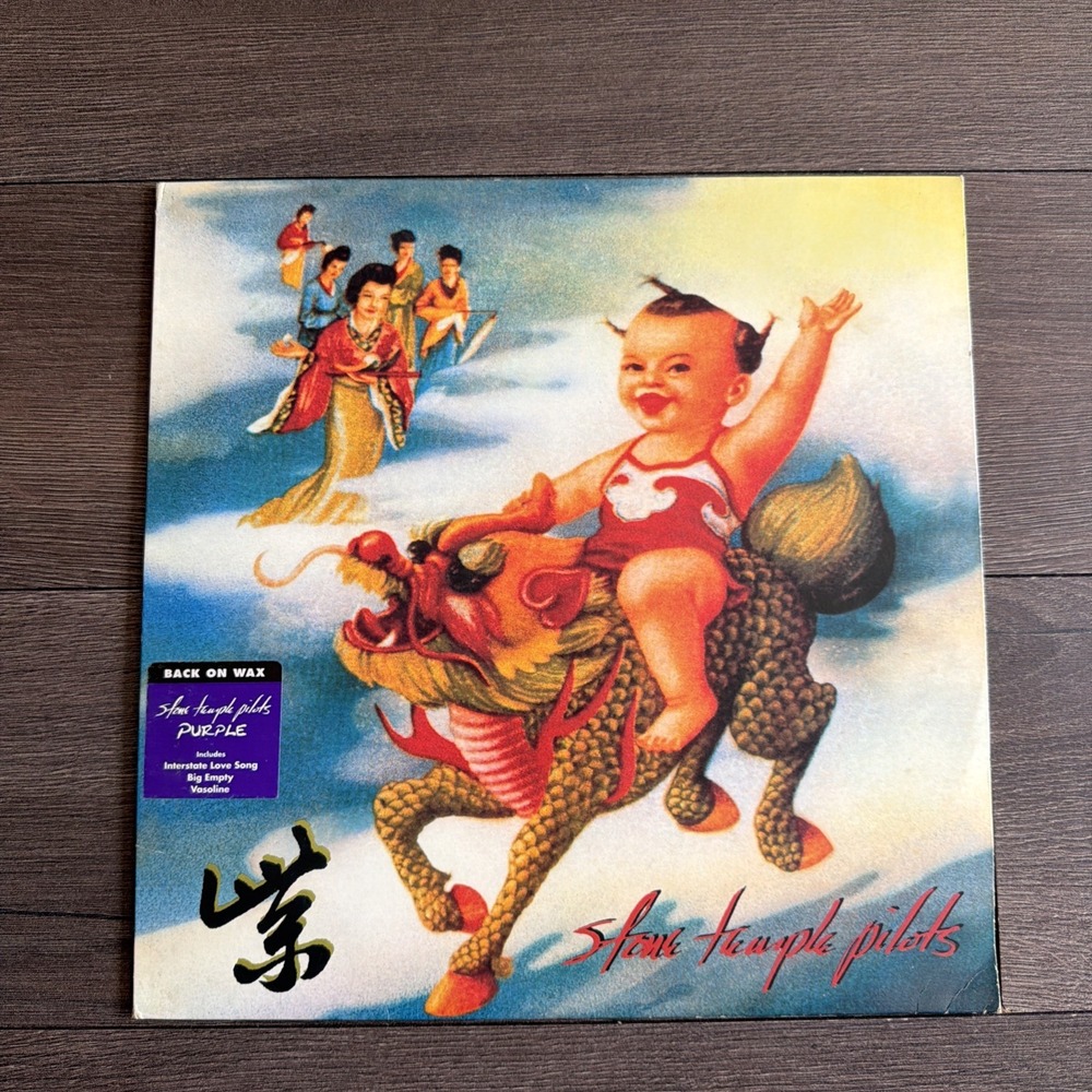Purple Stone Temple Pilots (Record, 2013) Like Hype Sticker Back On Wax